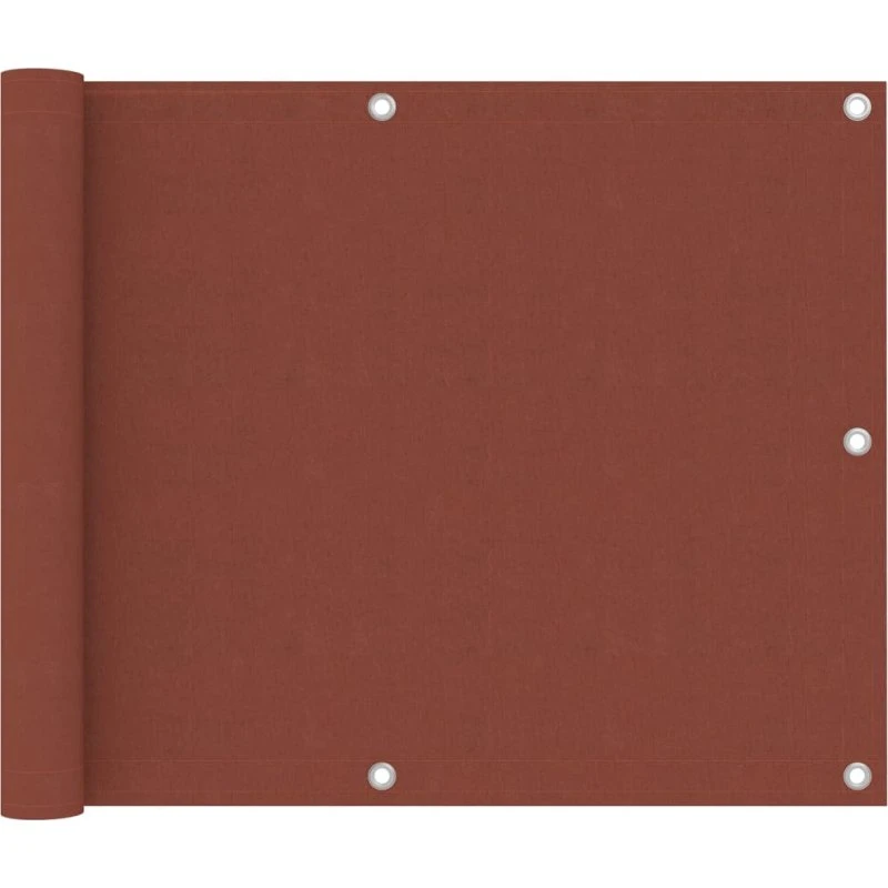 Altanafskærmning 75×500 cm terrakotta (PU‑oxford)