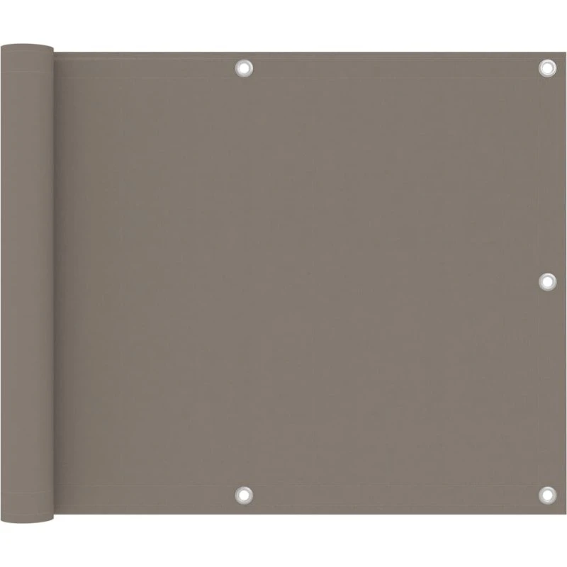 Altanafskærmning 75x500 cm PU-oxford gråbrun