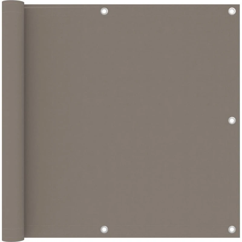Altanafskærmning 90x400 cm PU-belagt Oxford, gråbrun