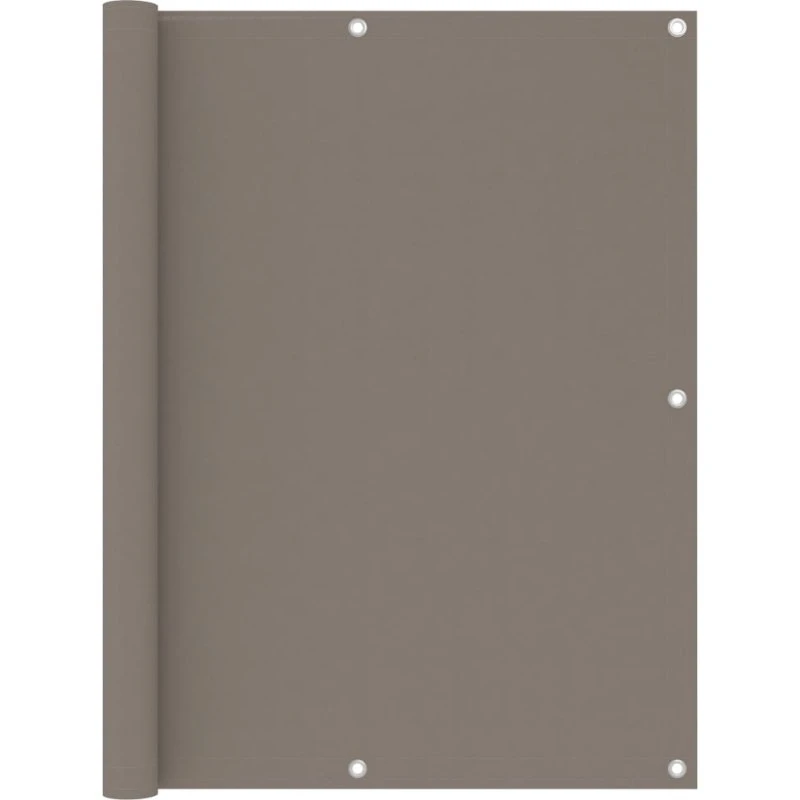 Altanafskærmning 120x400 cm PU-belagt oxfordstof, gråbrun