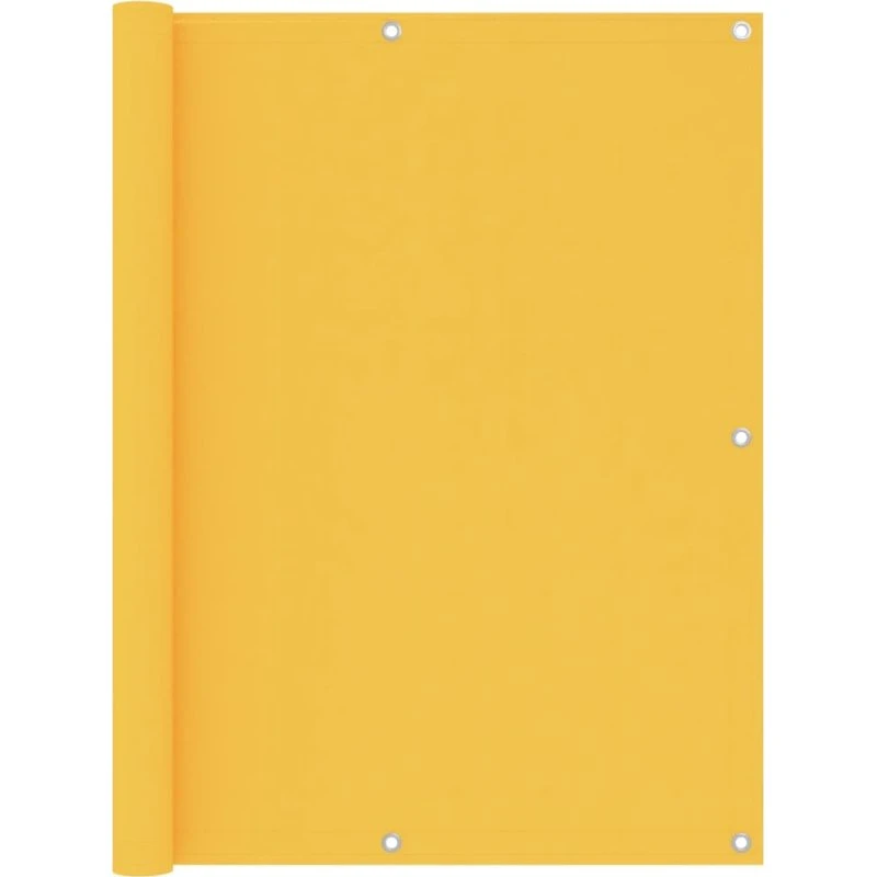 Altanafskærmning 120x600 cm - PU-belagt oxfordstof, gul