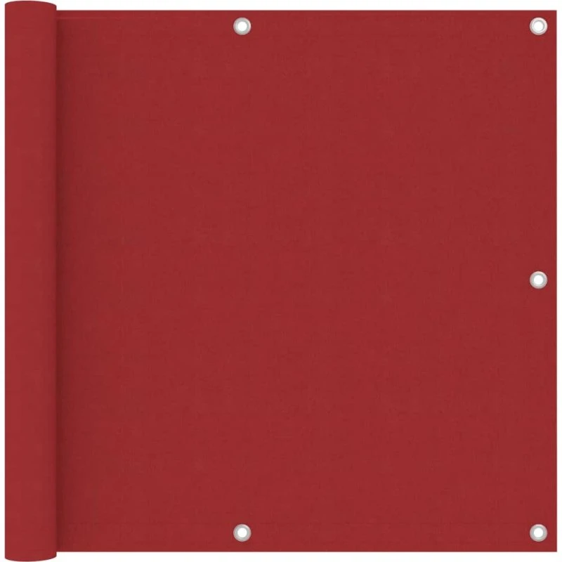 Altanafskærmning 90x400 cm i PU-belagte oxford, rød