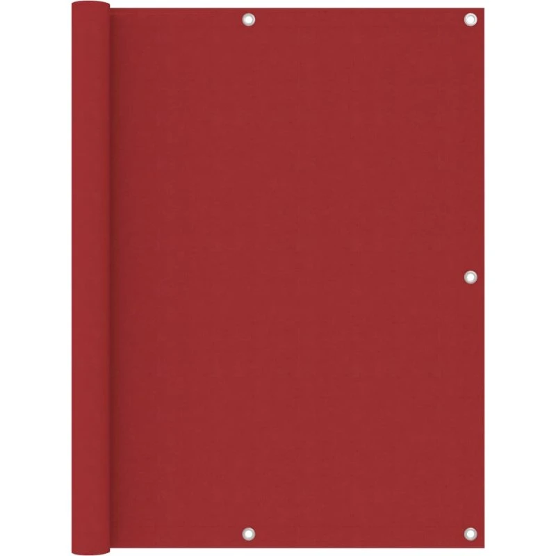 Altanafskærmning 120x500 cm i rød PU-belagt oxford