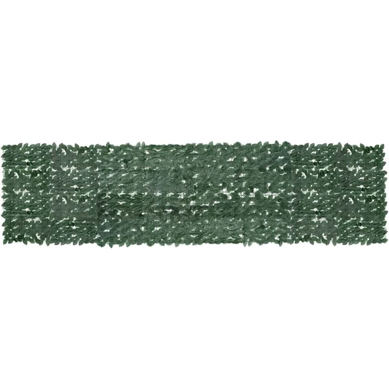 Altanafskærmning 400x100 cm - mørkegrønne blade