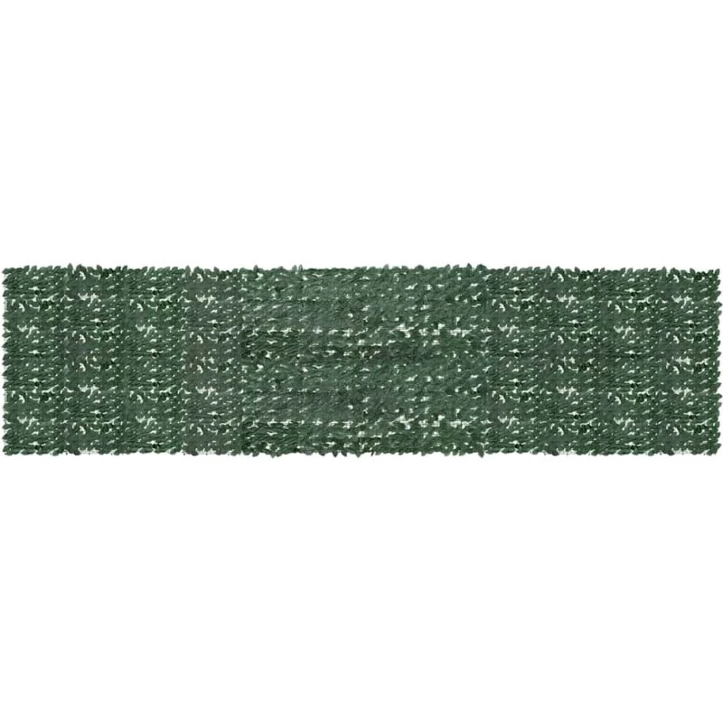 Altanafskærmning 600x150 cm – mørkegrøn bladdekoration