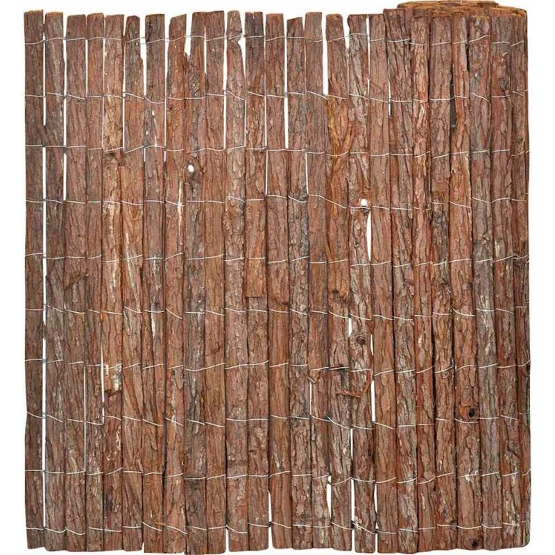 Barkhegn brun 100 x 600 cm – massivt fyrretræ