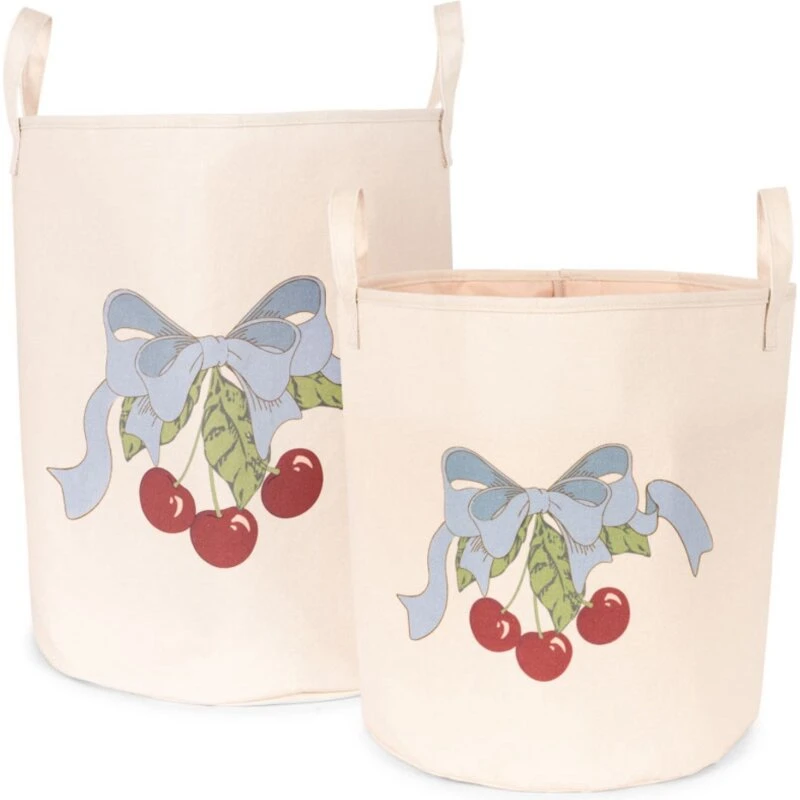 Konges Sløjd Cherry Opbevaringsposer, sæt (stor+lille)