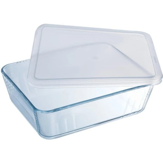 Pyrex Cook & Freez Fad 2,6 L 24×19×8 cm med låg, klar