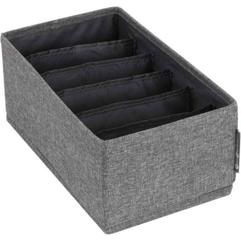 Bigso Box of Sweden 6-rums opbevaringsboks, grå (29x29x11 cm)