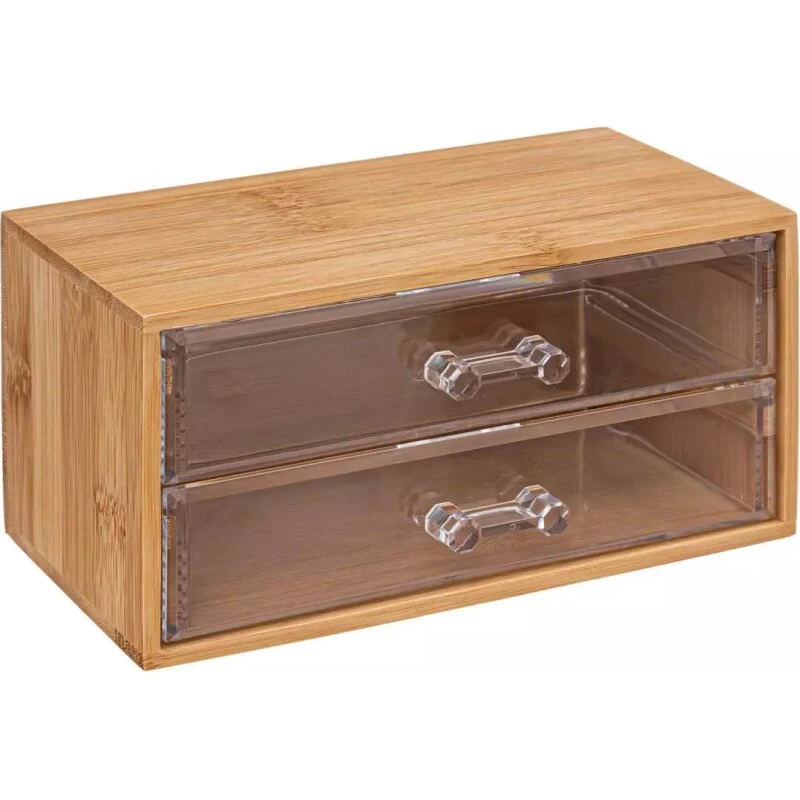 Selena smykkeskrin bambus med 2 skuffer