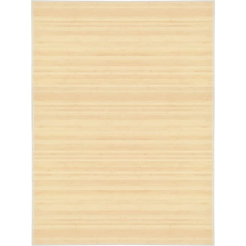 Bambusgulvtæppe 150x200 cm – natur, skridsikker