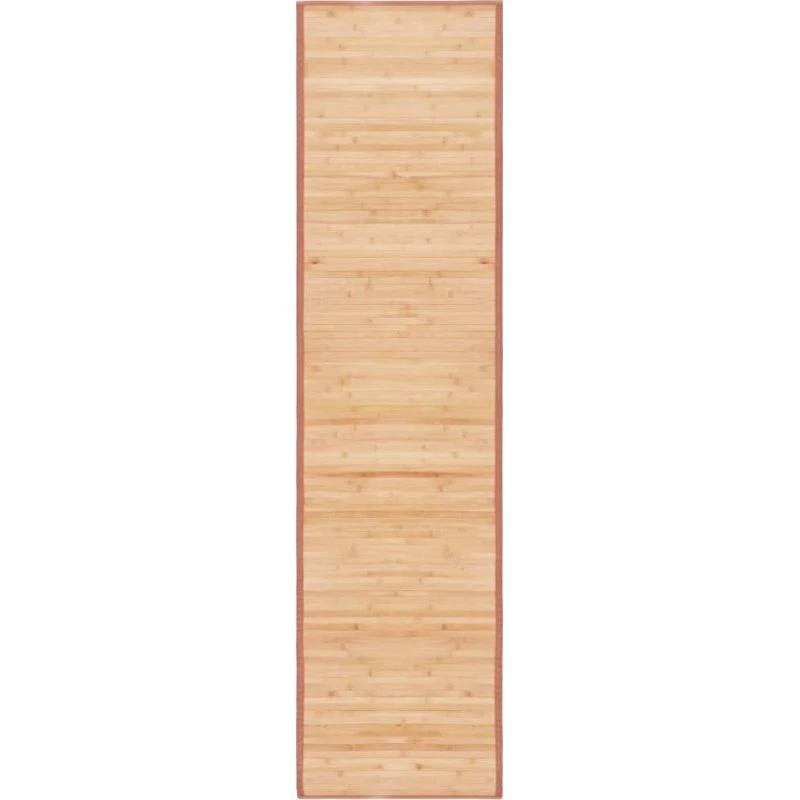 Bambustæppe 80x300 cm – brun, skridsikker gulvmåtte