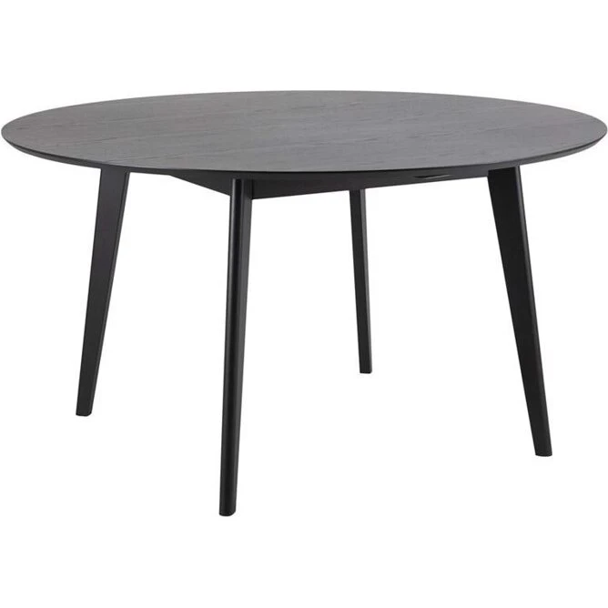 Roxby rundt spisebord Ø140 cm – mat sort egefiner