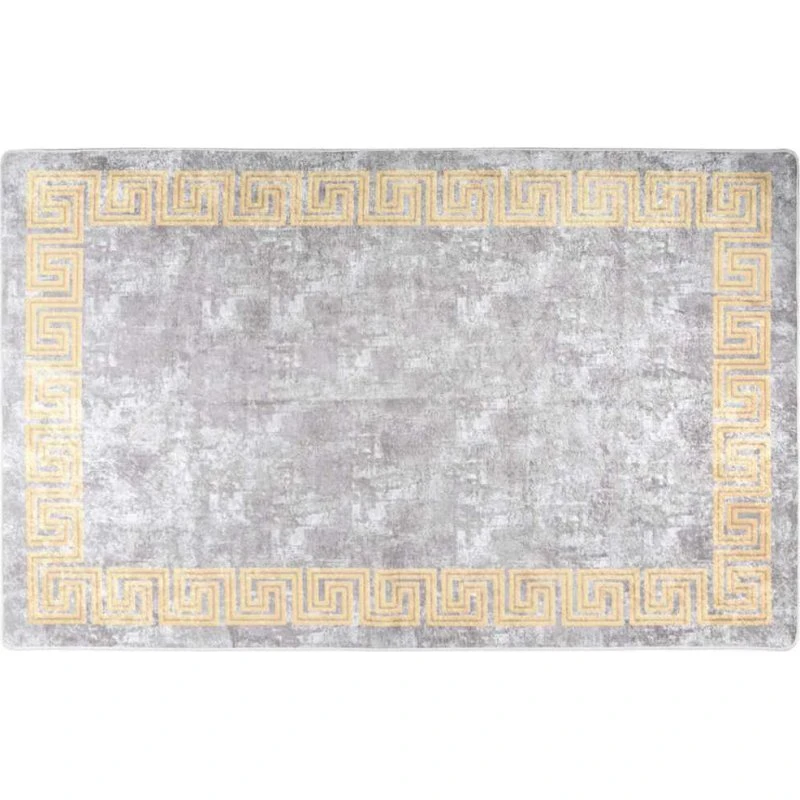 Gulvtæppe 160x230 cm skridsikkert og vaskbart - grå