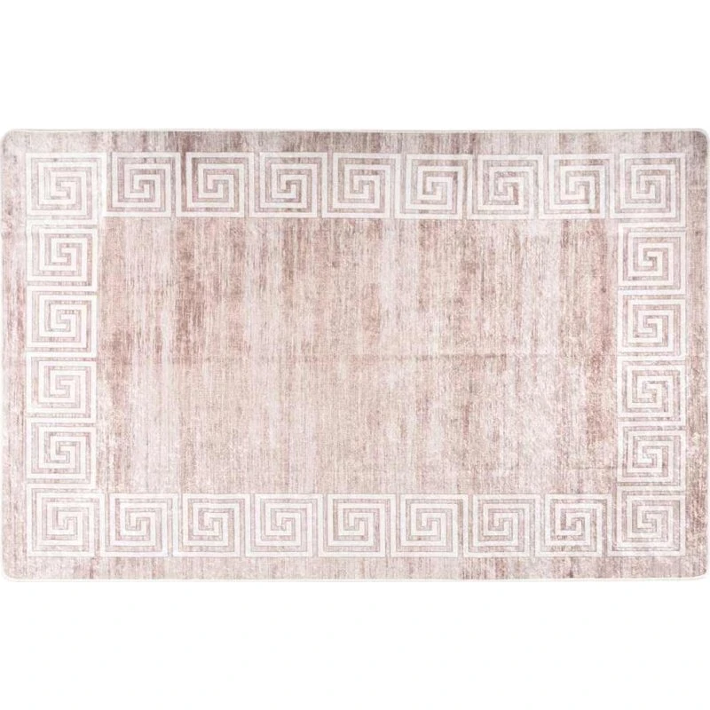 Gulvtæppe 160x230 cm skridsikkert og vaskbart – Beige
