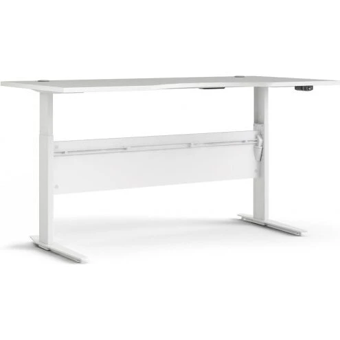 Prisme elektrisk hæve/sænke skrivebord 180 cm - hvid