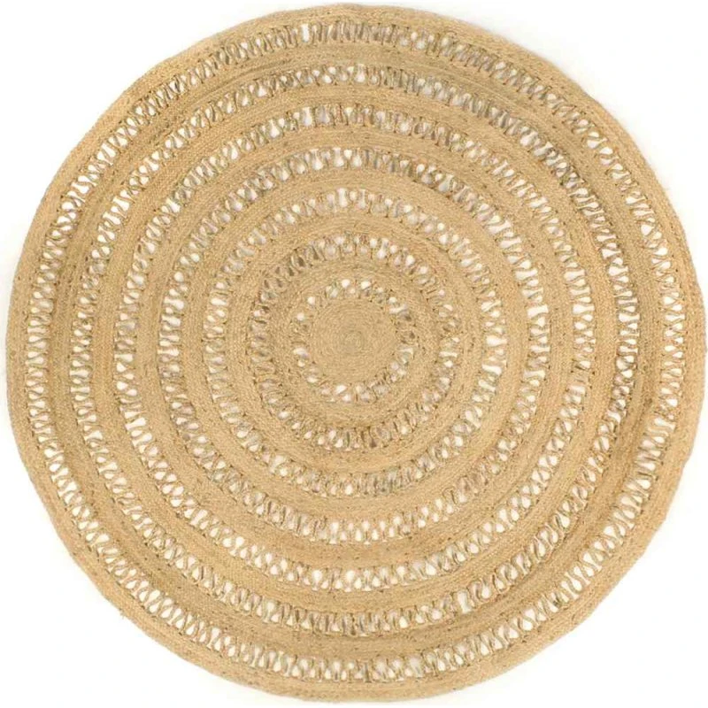 Håndlavet flettet jute-tæppe 210 cm
