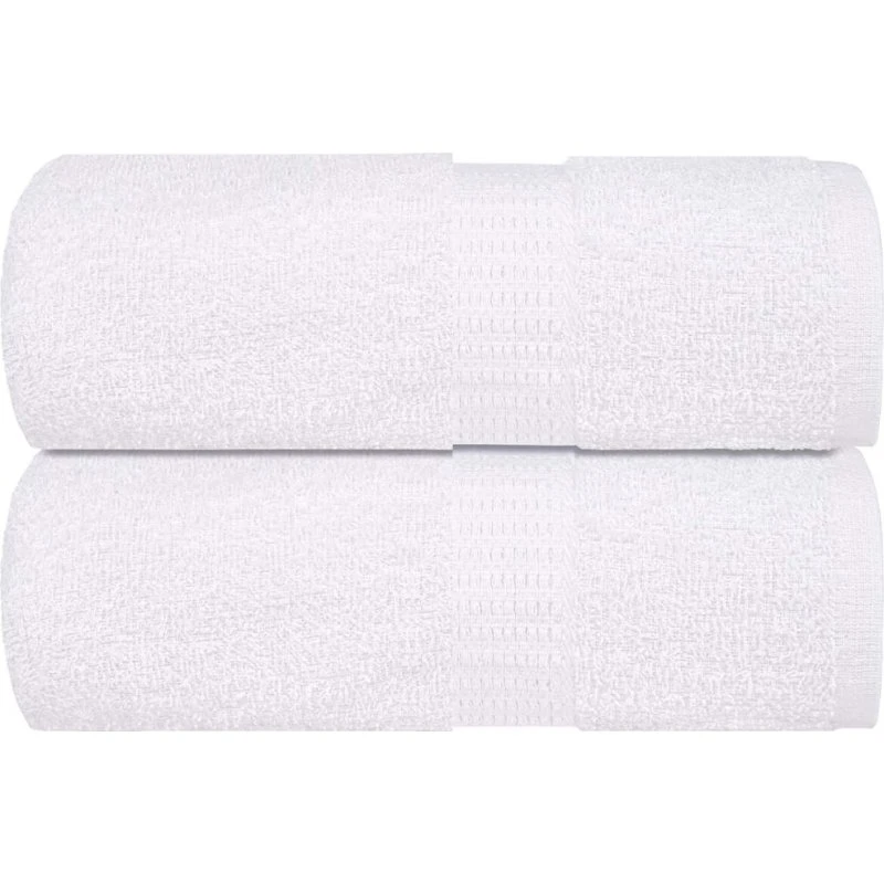 Gæstehåndklæder 2 stk 30x50 cm 360 gsm – Hvid