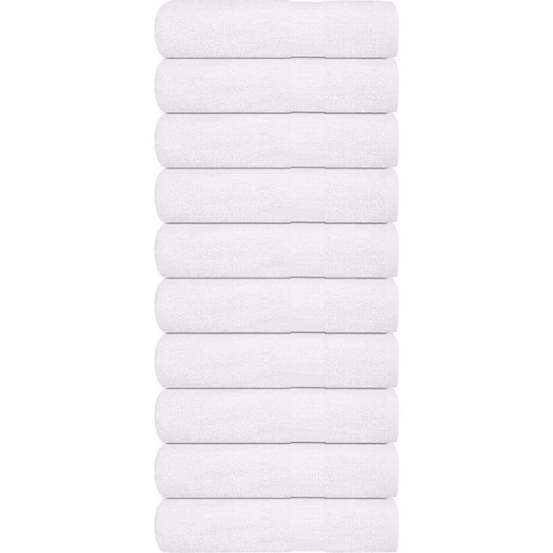 Håndklæder 10 stk 50x100 cm 360 g/m² 100% bomuld - Hvid