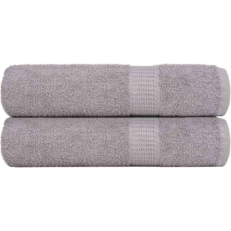 Håndklæder 2 stk 50x100 cm 360 gsm – Grå