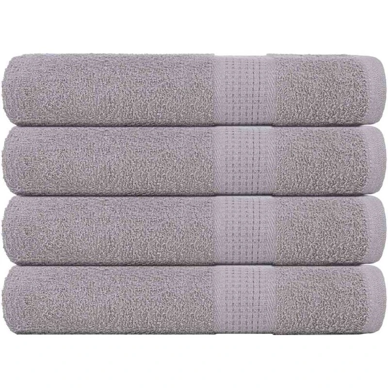 Håndklæder 4 stk. 100x200 cm 360 g/m² - Grå