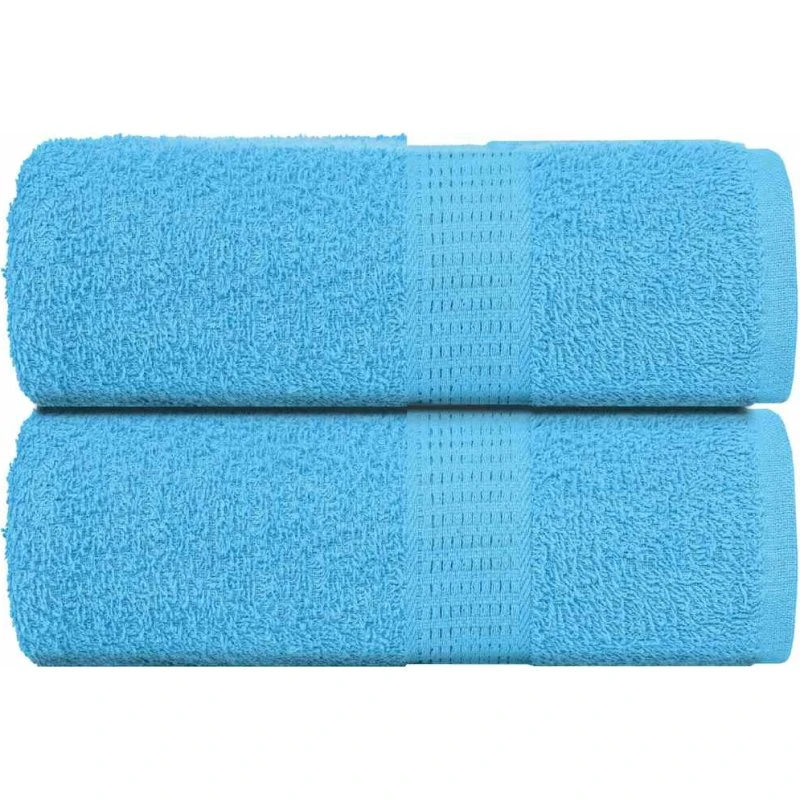 Gæstehåndklæder 2 stk 30x50 cm 360 gsm - Turkis