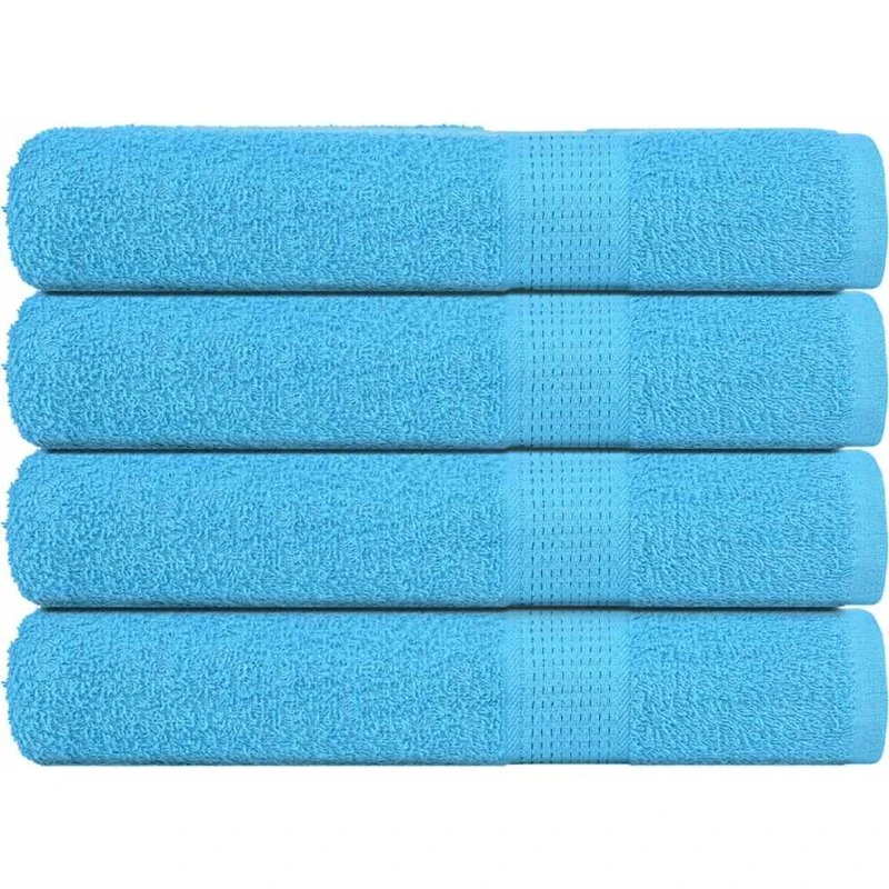 Håndklæder 4 stk. 100x200 cm 360 g/m² – Turkis