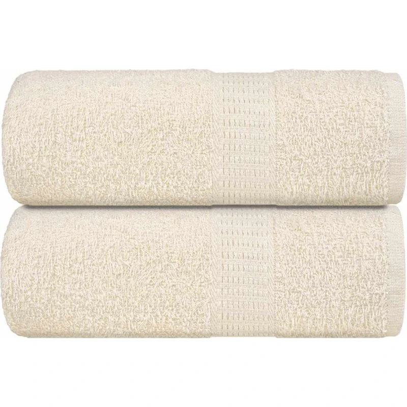 Gæstehåndklæder 2 stk. 30x50 cm 360 gsm – creme