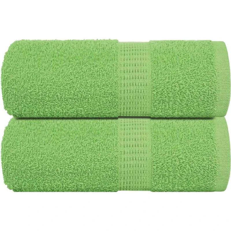 Gæstehåndklæder 2 stk 30x50 cm 360 gsm – æblegrøn