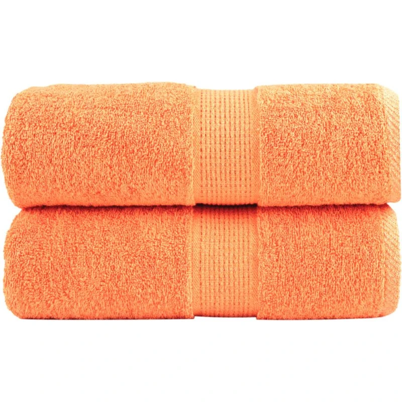 Gæstehåndklæder SOLUND 2 stk 30x50 cm 600 g/m² – Orange
