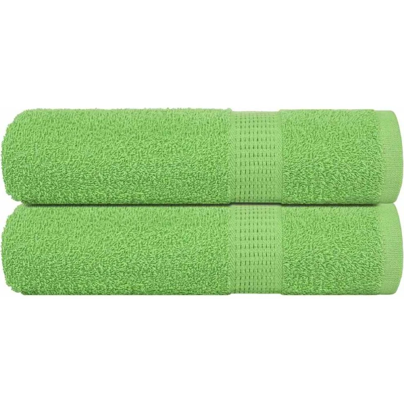 Håndklæder 2 stk 50x100 cm 360 gsm – Æblegrøn