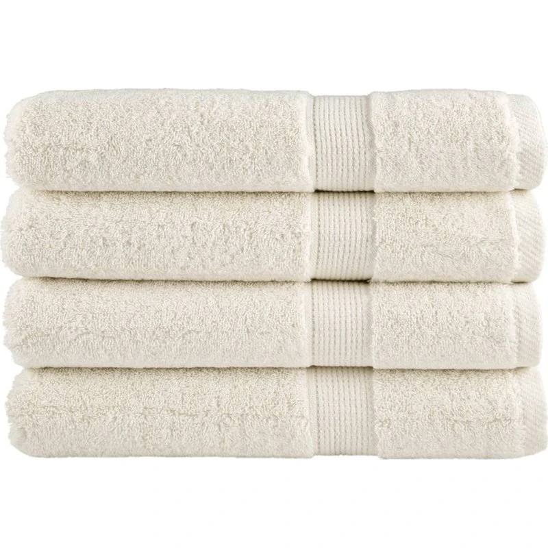 SOLUND premium håndklæder 4 stk 100x200 cm 600 g/m² - creme