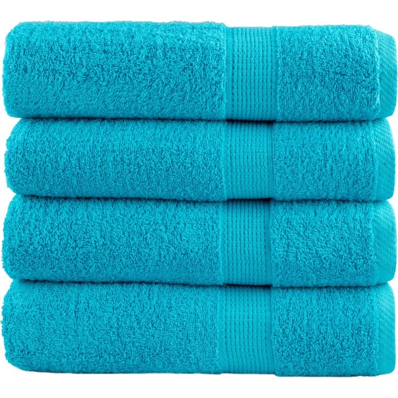 SOLUND håndklæder 4 stk 70x140 cm 600 g/m² turkis