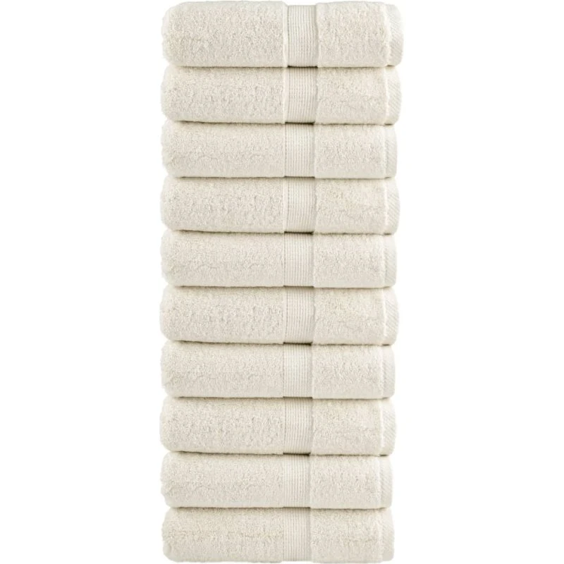 Gæstehåndklæder SOLUND 10 stk – 30x50 cm, 600 g/m²
