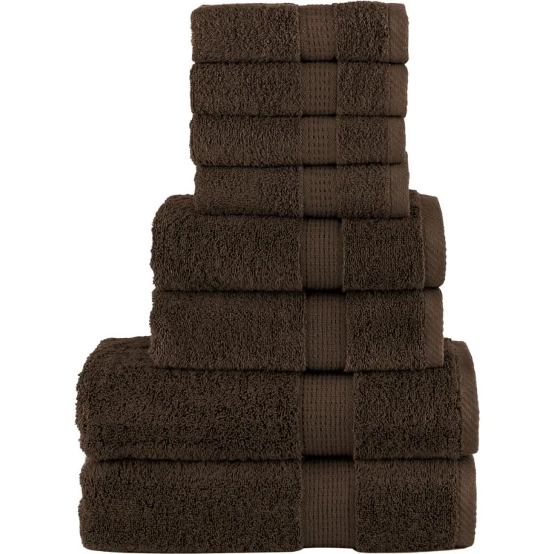 Premium SOLUND håndklæder 8 stk. 600 g/m² – Brun