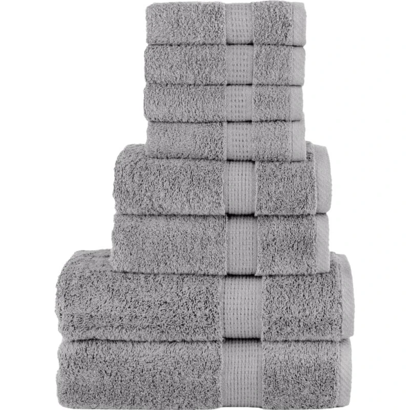 Premium SOLUND håndklæder 8 stk. 600 g/m² - grå