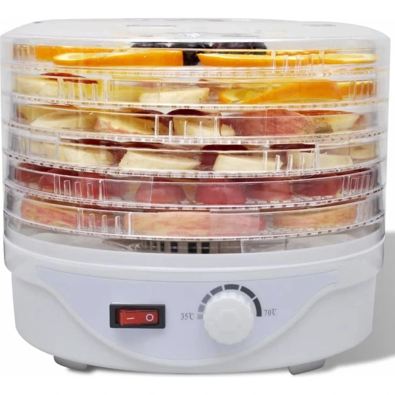 Dehydrator 6 stabelbare bakker (rund) – fødevare & snacks