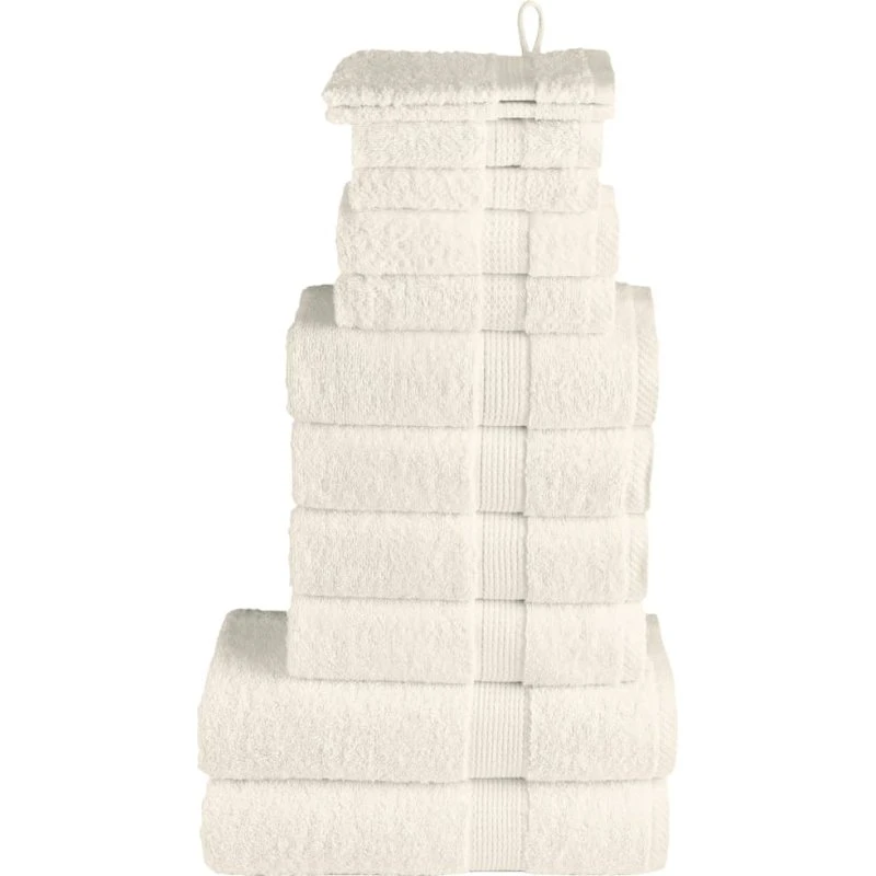 SOLUND Premium håndklæder 12 stk. 600 g/m² – creme