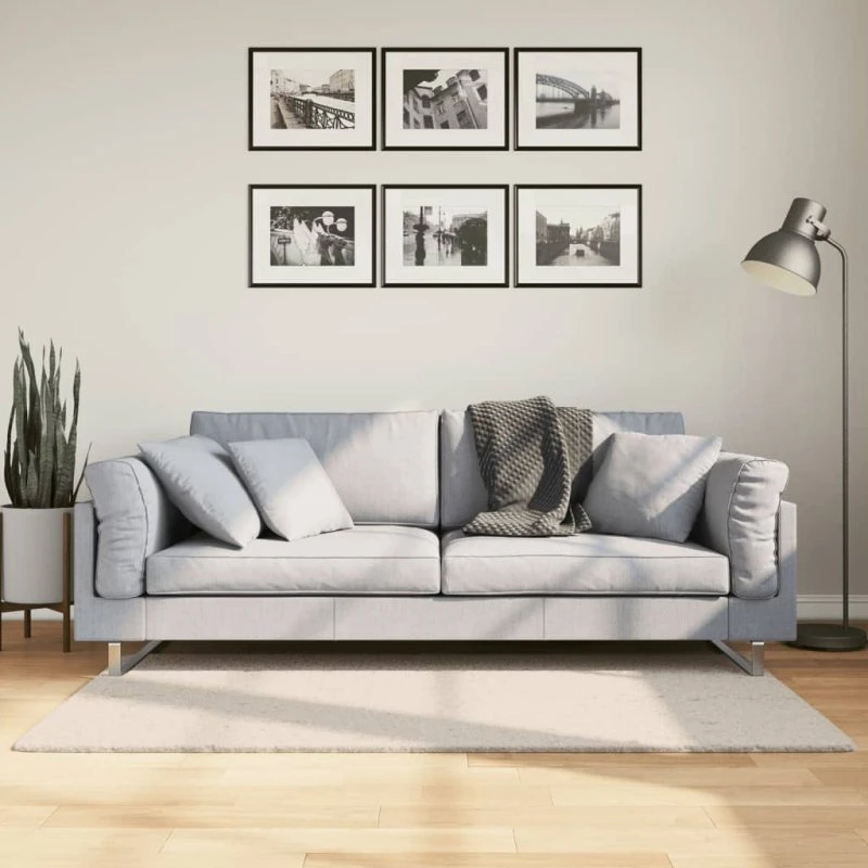 HUARTE gulvtæppe 80x150 cm – kort luv, vaskbart beige