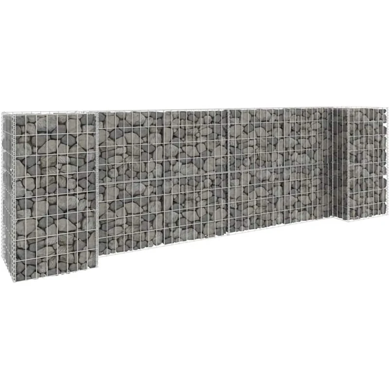 H-formet gabion-plantekasse 260x40x80 cm, stål