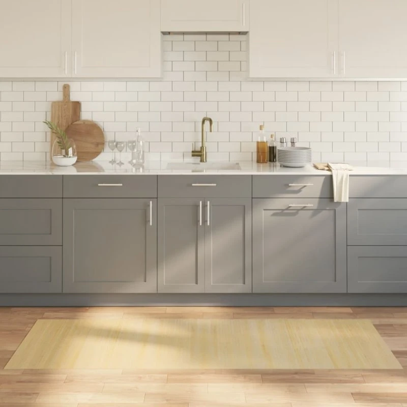 Bambusgulvtæppe 70x200 cm – lys natur