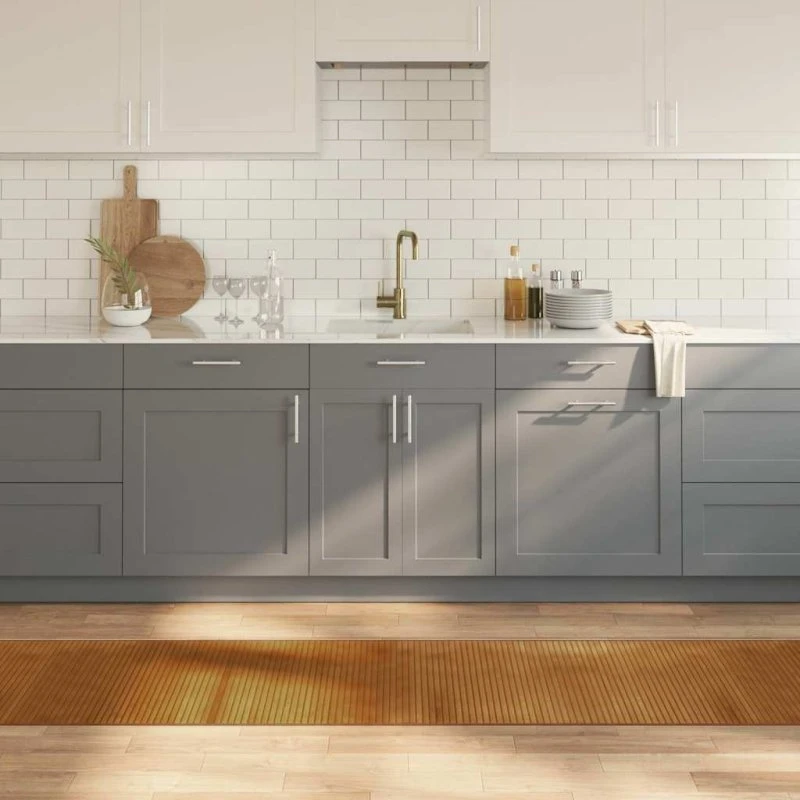 Bambus gulvtæppe 60x500 cm rektangulær - brun