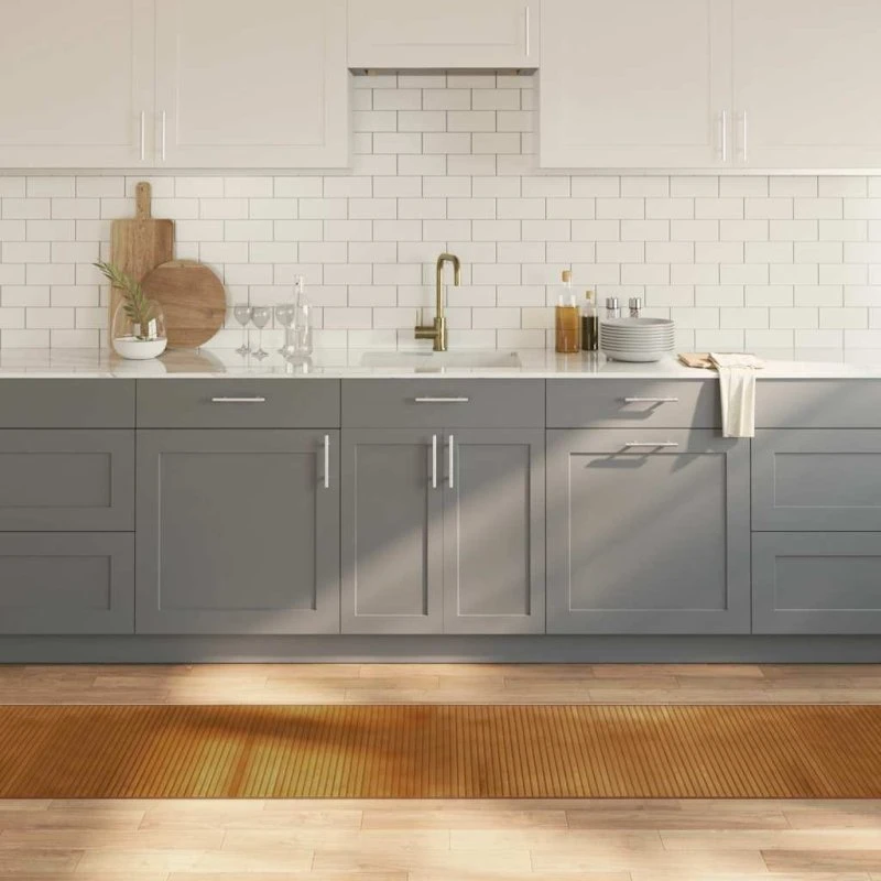 Bambusgulvtæppe 60x1000 cm rektangulær – brun