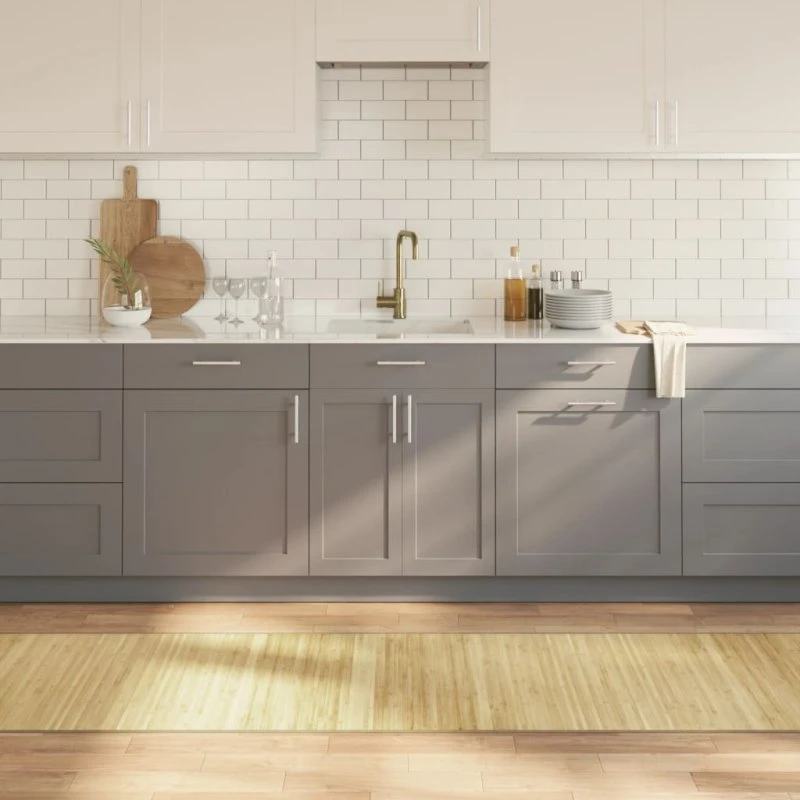 Bambusgulvtæppe 70x300 cm rektangulært – lys natur