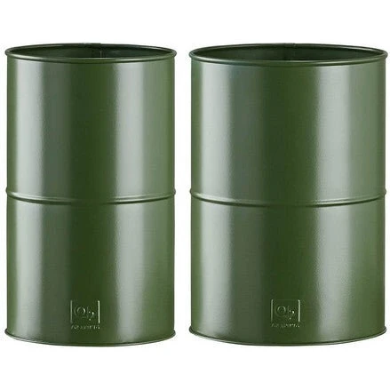 A2 Living Vase sæt, olivengrøn Ø12/Ø14 x H20 cm (2 stk)