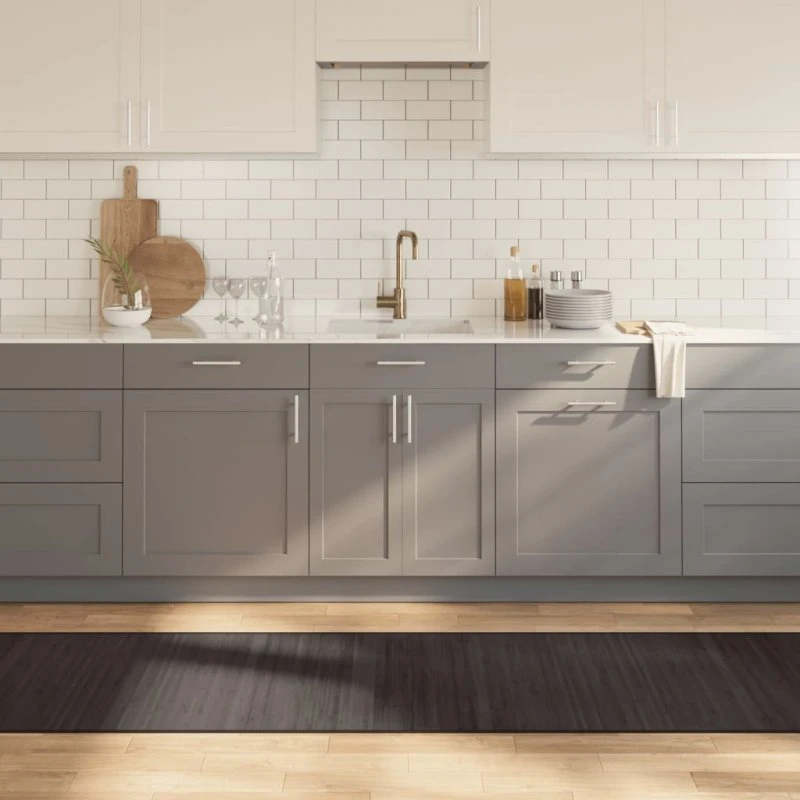 Bambus gulvtæppe 70x500 cm rektangulær – mørkebrun