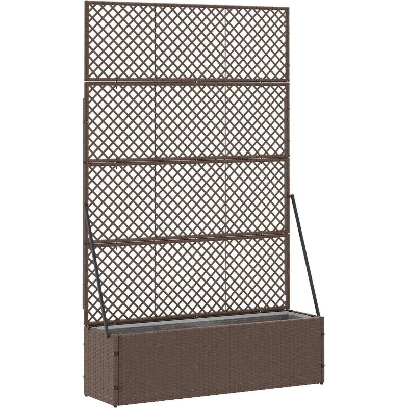 Metal Plantekasse 105x30x170 cm - Brun