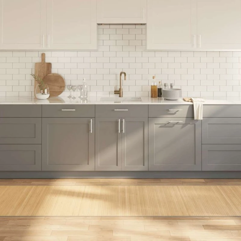 Bambus gulvtæppe 80x300 cm – lys naturfarve