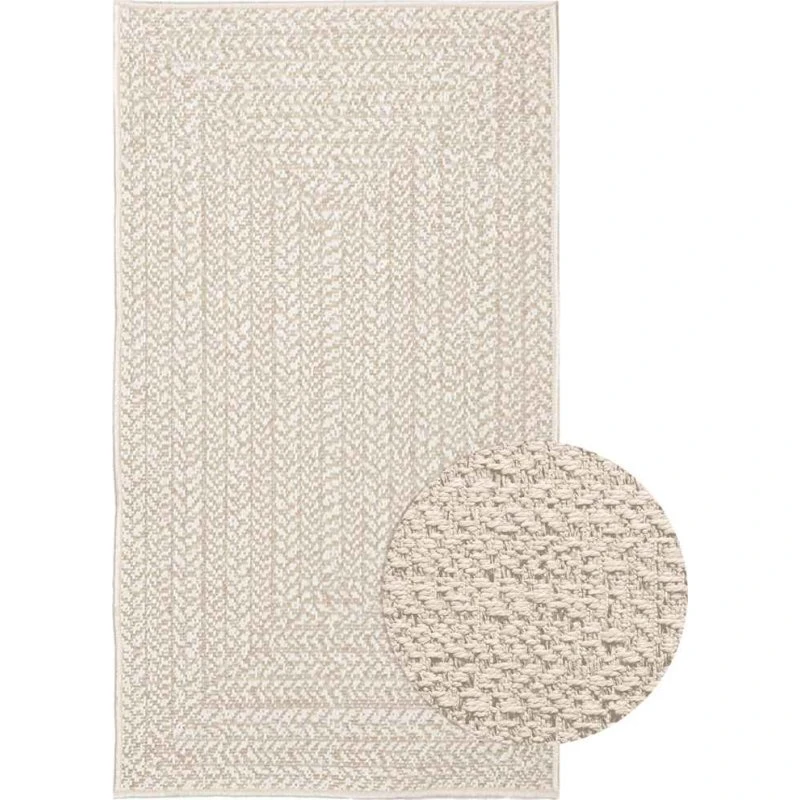 ZIZUR gulvtæppe 60x110 cm - jute-look, indendørs/udendørs