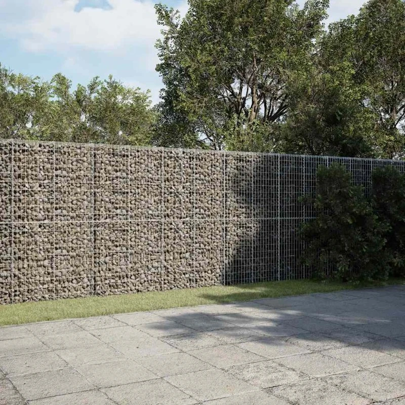 Gabionkurv med cover 900x50x200 cm - galvaniseret jern